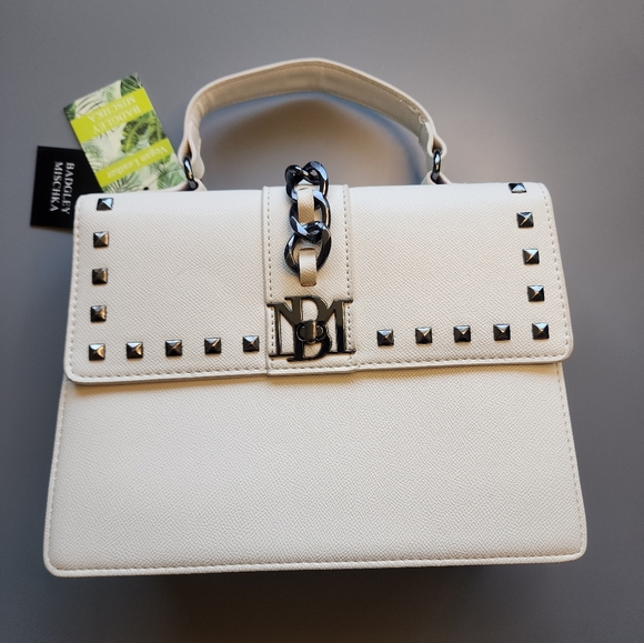 NWT Badgley Mischka Vegan Leather Crossbodt 3-way Handbag Crossbody Shoulder Bag - Picture 2 of 16